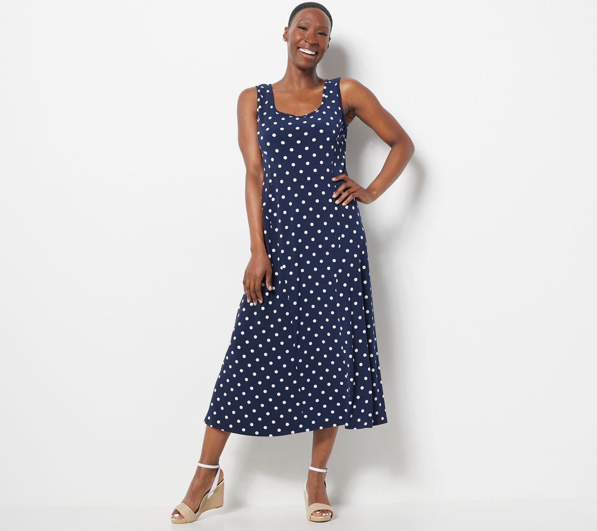susan graver liquid knit sleeveless dress Susan Graver Passport Petite Liquid Knit Sleeveless Tiered Dress