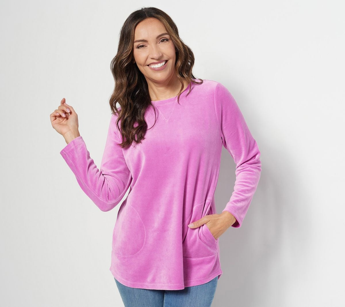 Active Petite Velour Tunic