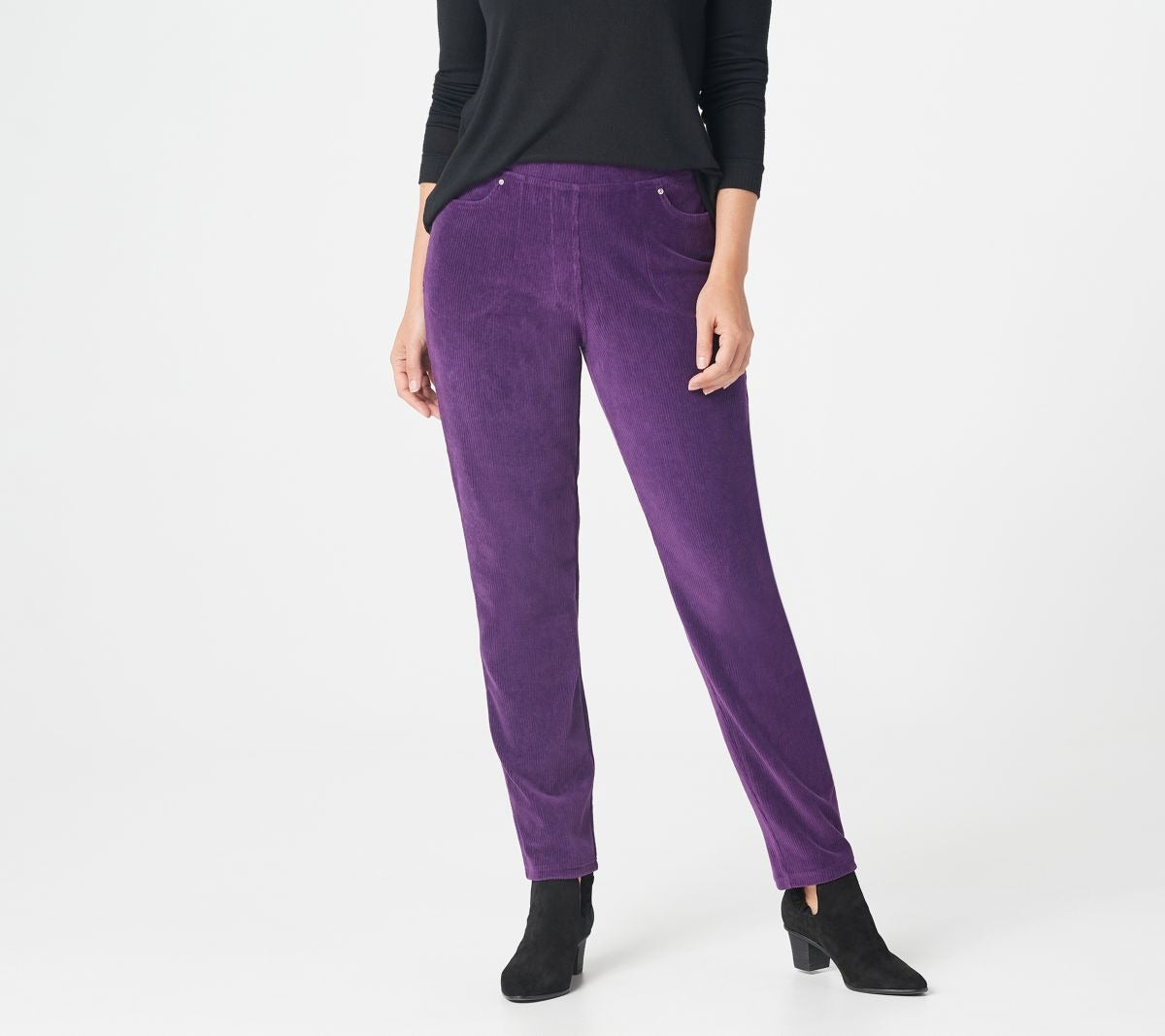 Knit Corduroy Pull-On