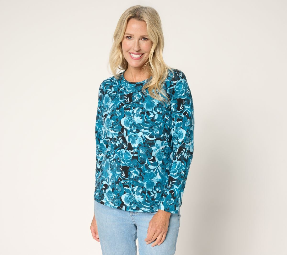 Watercolor Floral Printed Long