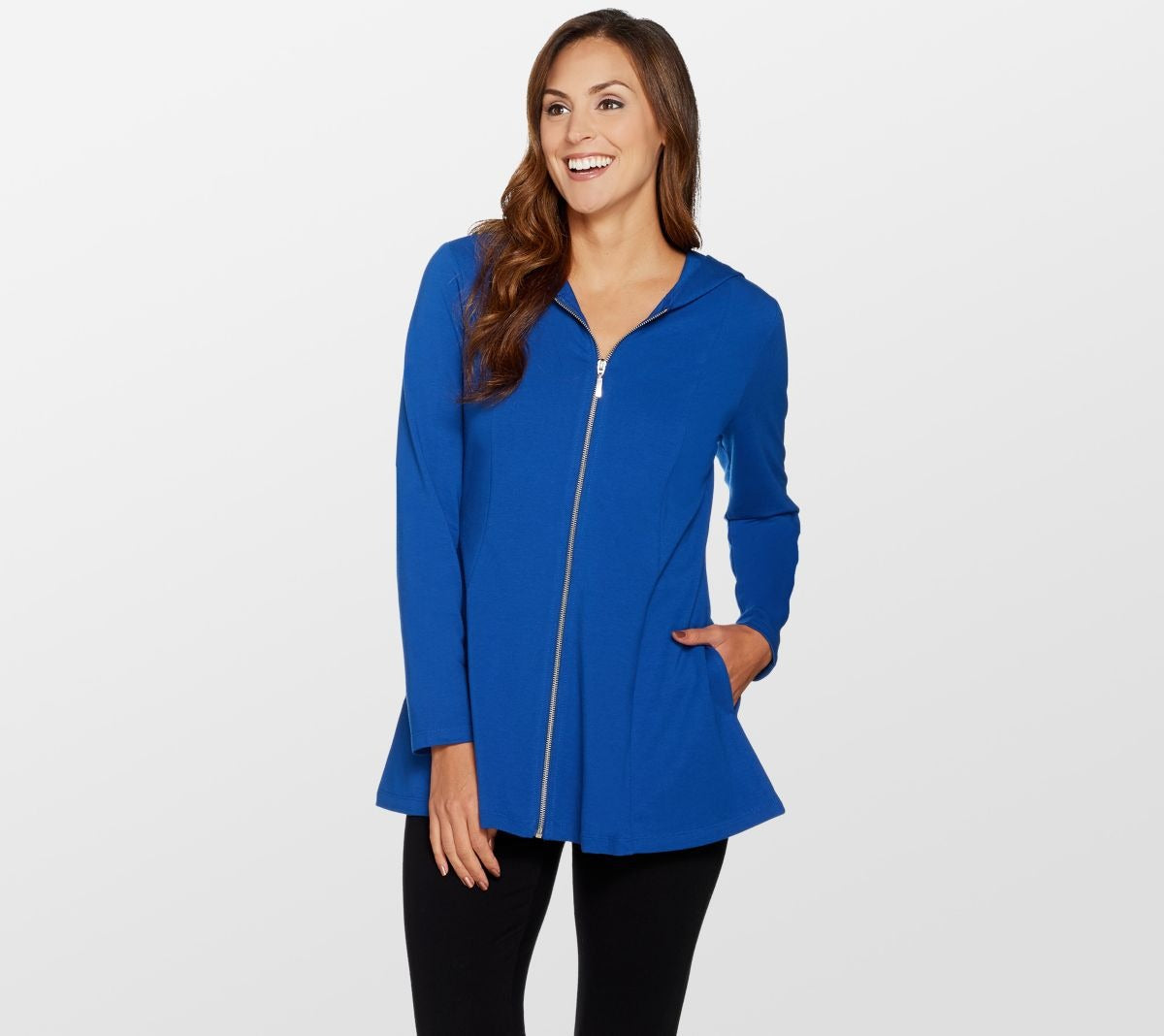 Active Fit & Flare French Terry Zip