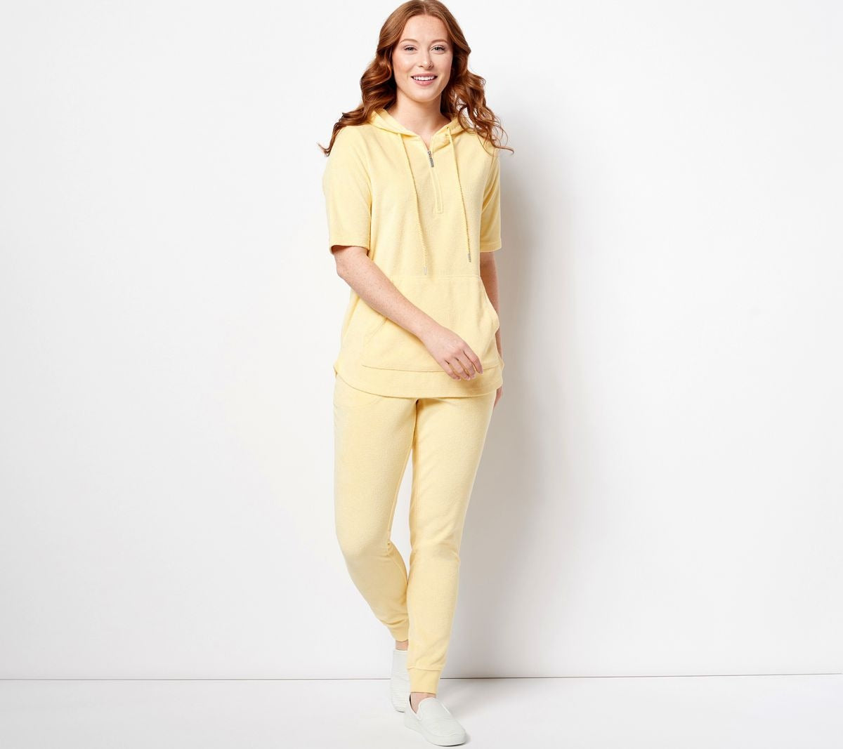 Active Knit Terry Half Zip Top