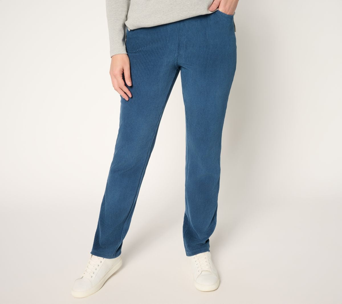 Corduroy Straight Leg Pants