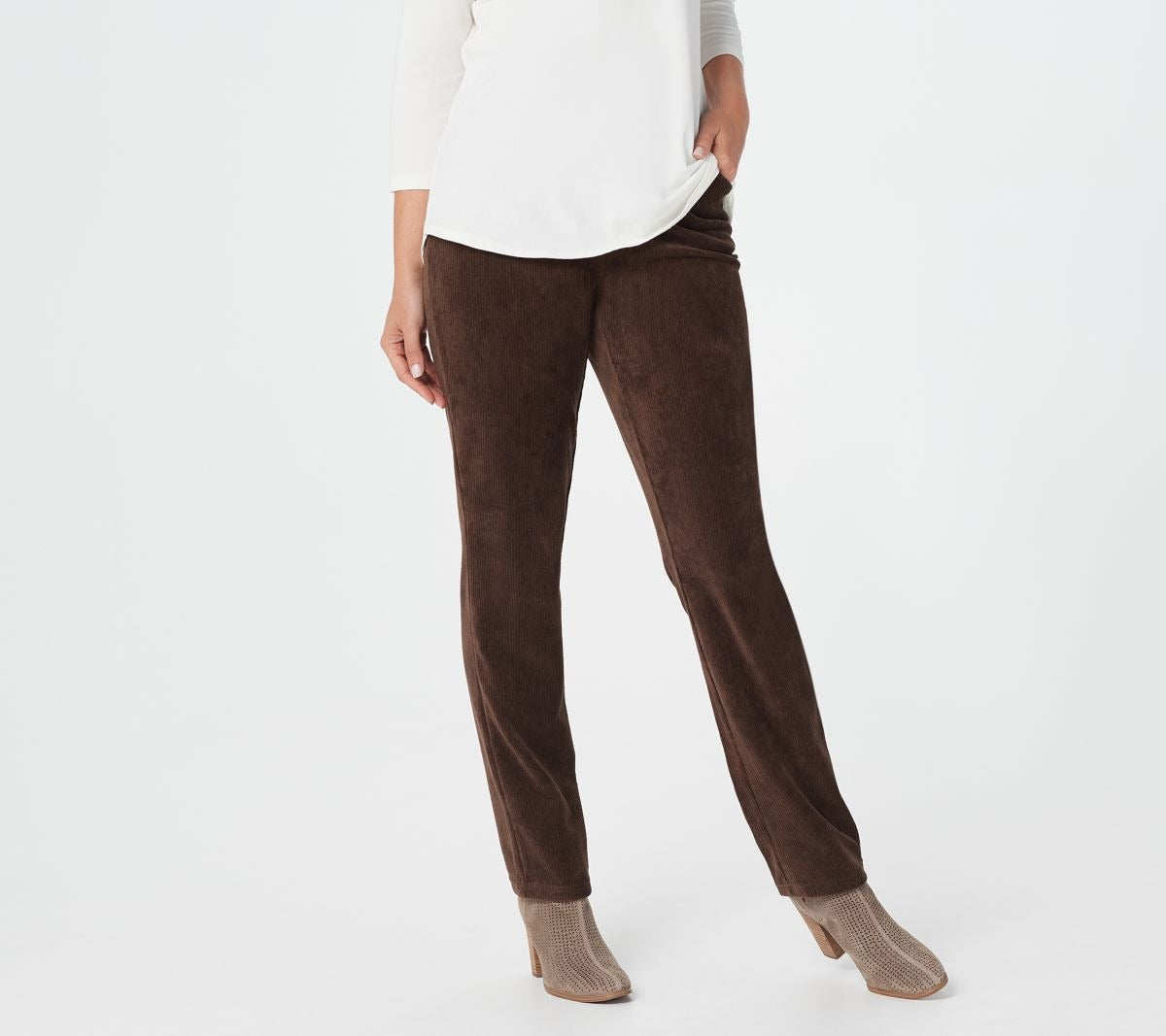 Short Corduroy Straight Leg