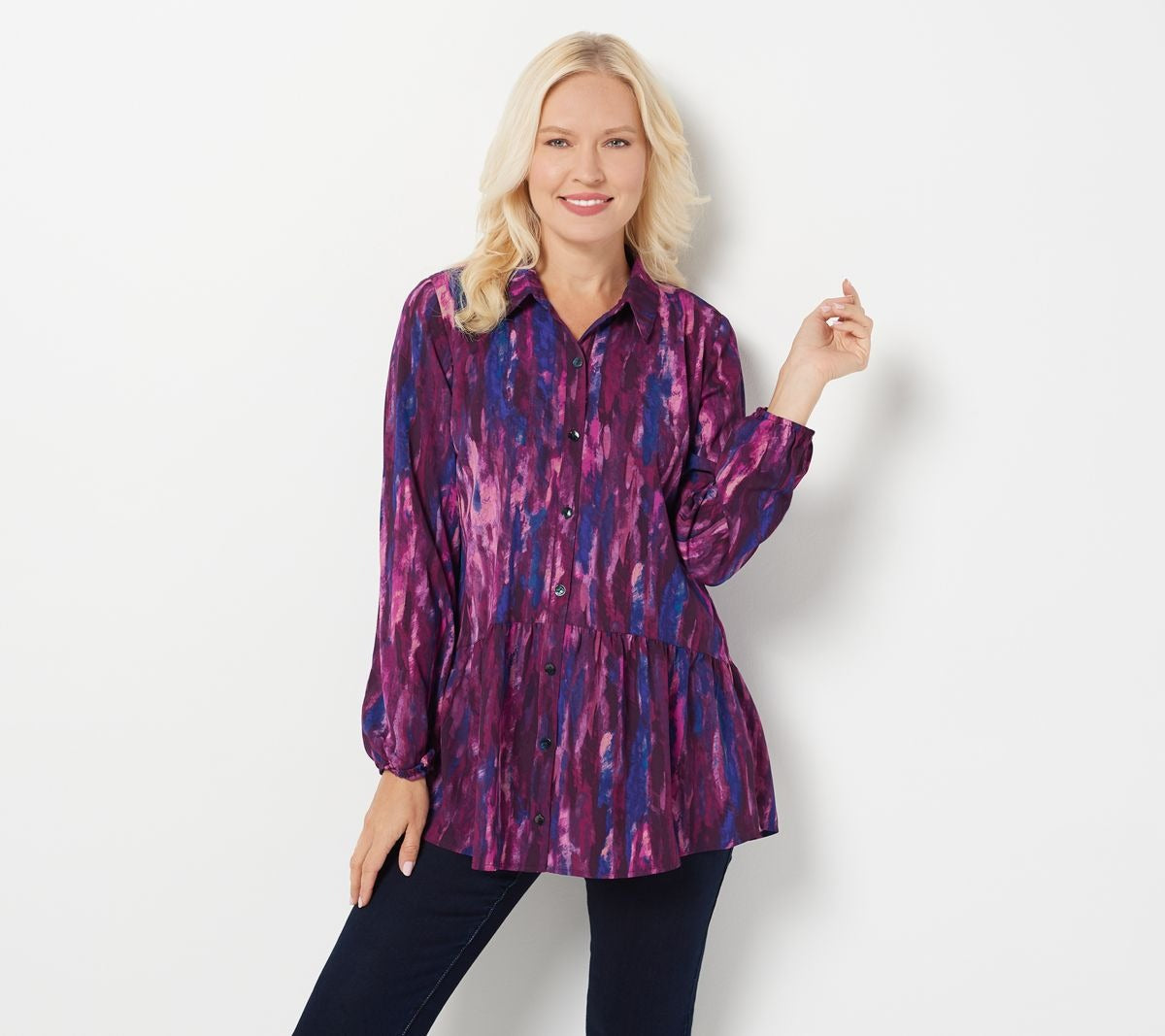 Stretch Woven Button