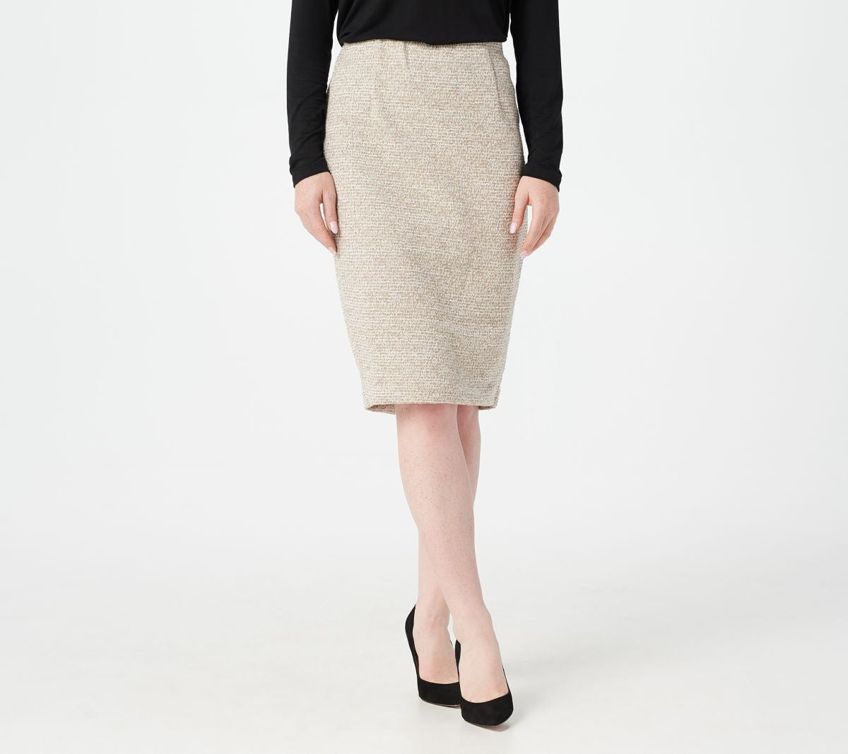 Timeless Boucle Tweed Pencil