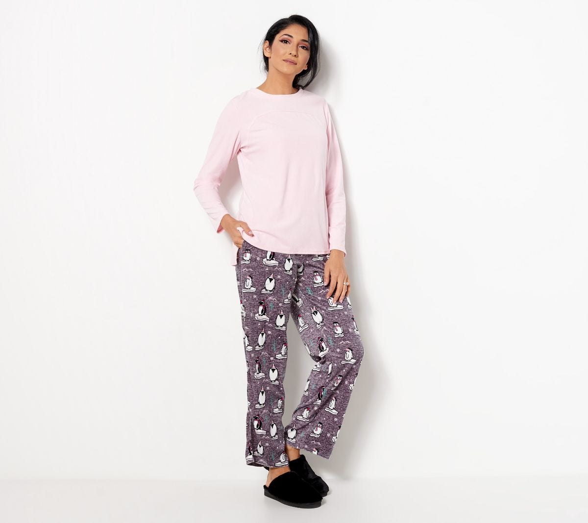 Silky Velour Fleece Crew Neck