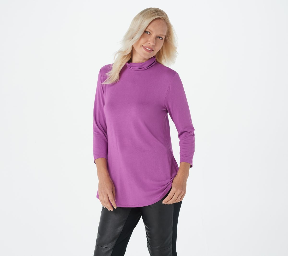 Essentials 3/4-Sleeve Turtleneck