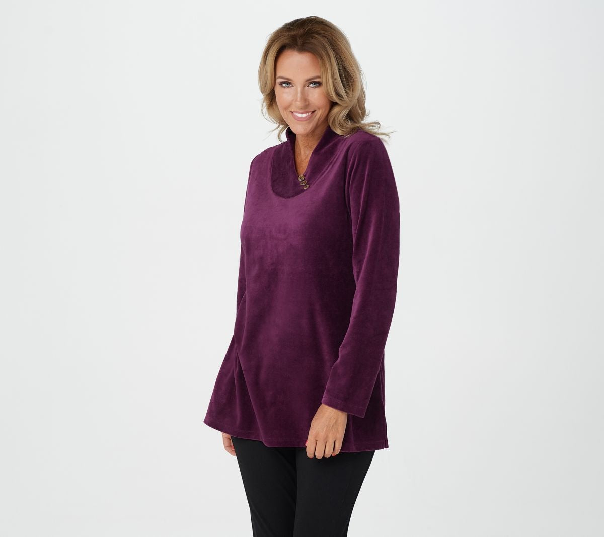 Active Petite Velour Tunic