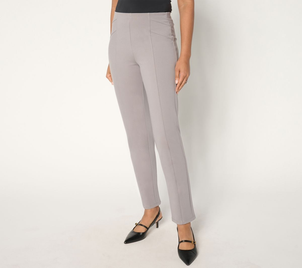 Ponte Knit Pull-On Pants