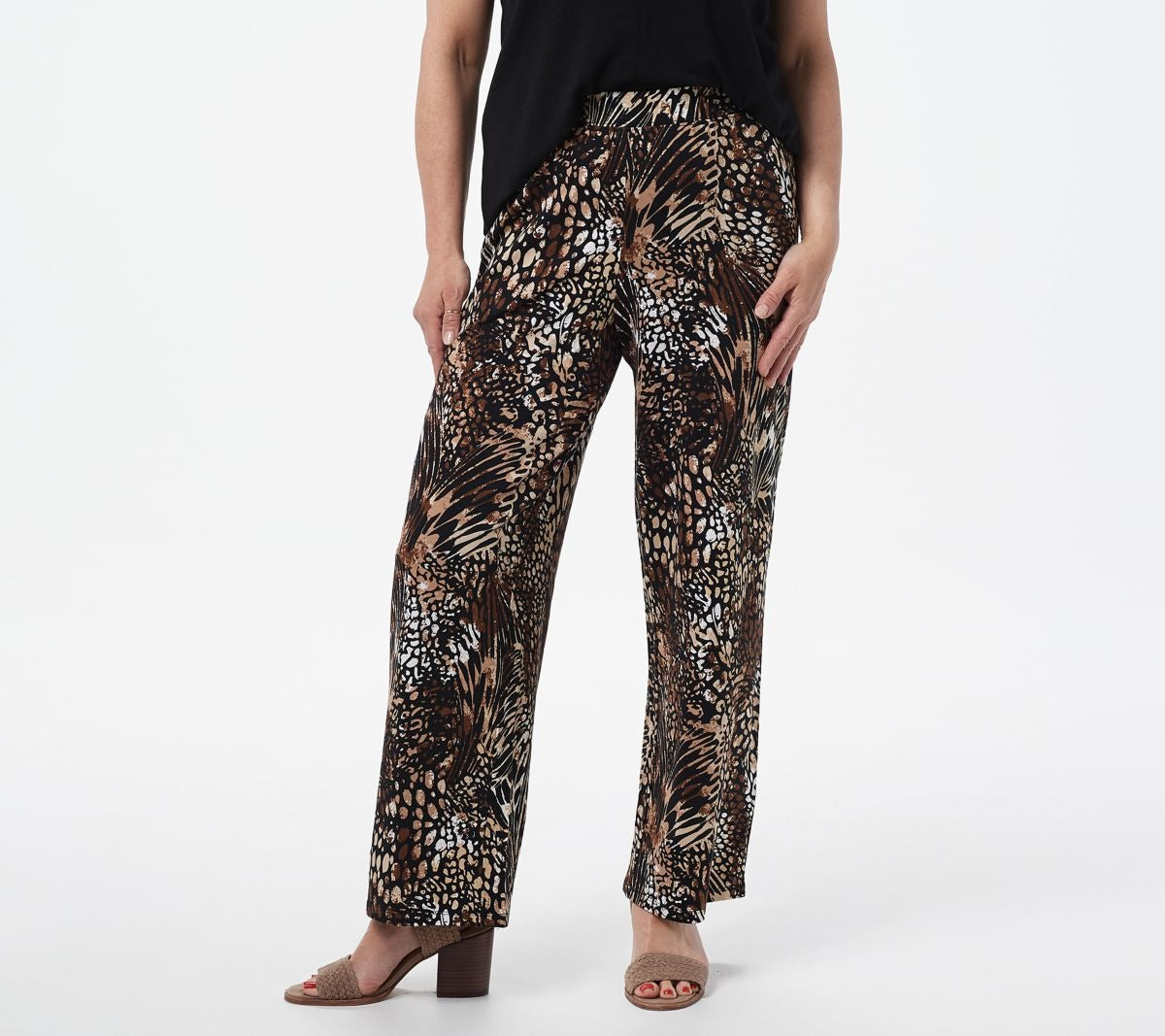 Petite Beach Pull-On Pants