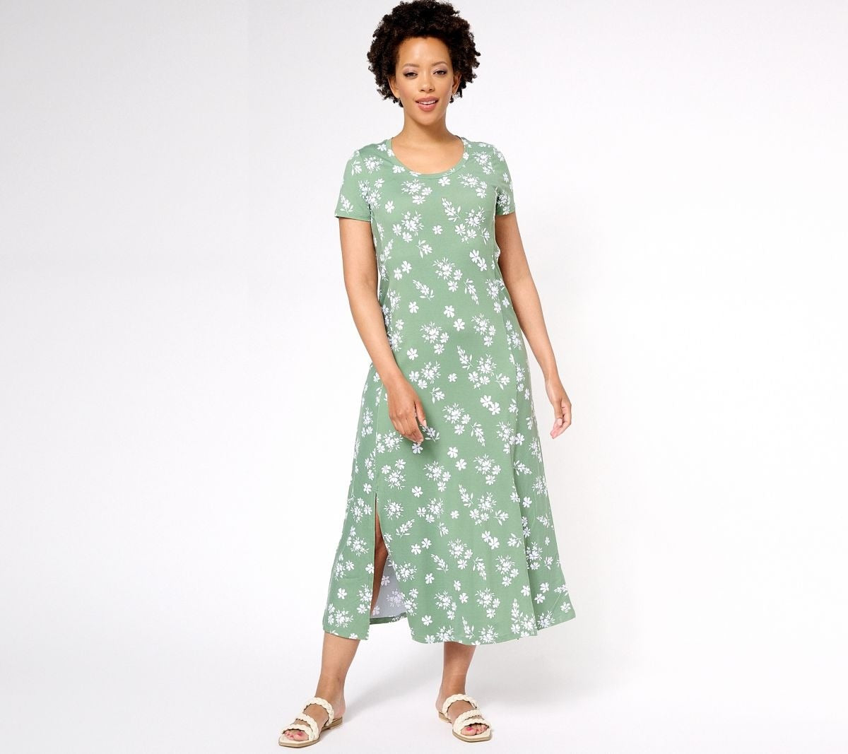 Flexwear Short Sleeve Maxi Dress