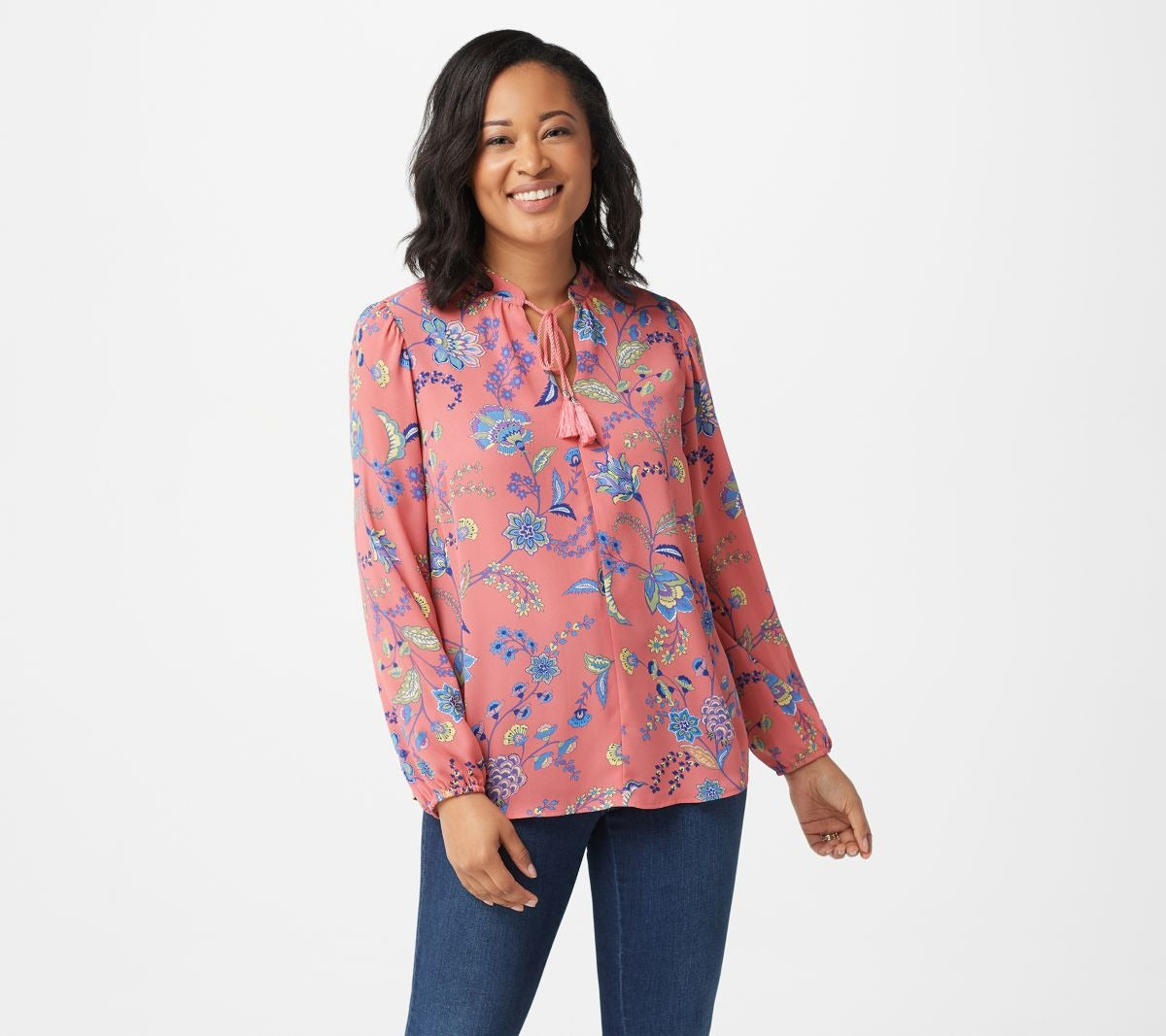 Boho Blouse with Tie Detail