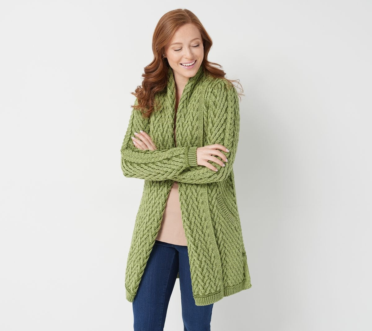Merino Wool Open Cardigan