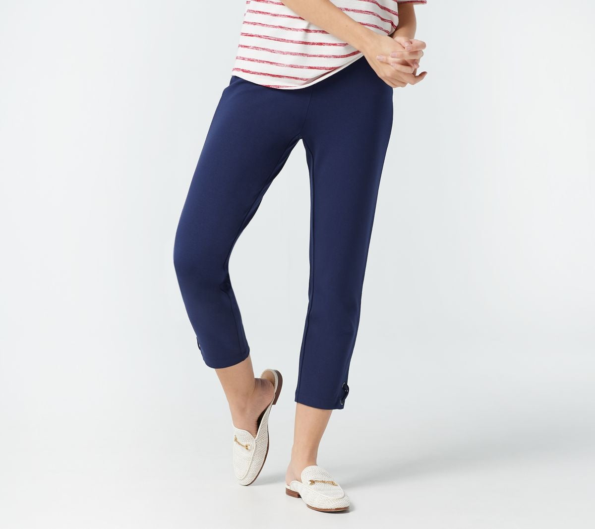 Ponte Pant with Criss Cross