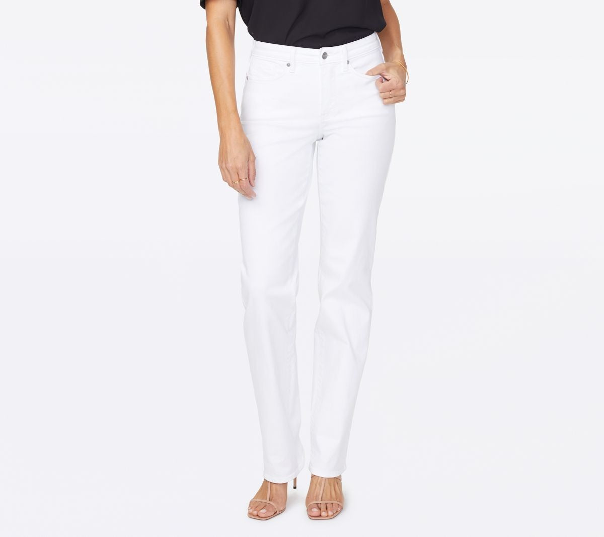 Relaxed Straight Jeans - Optic White