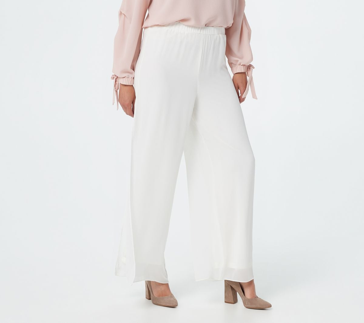 Chiffon Overlay Pants
