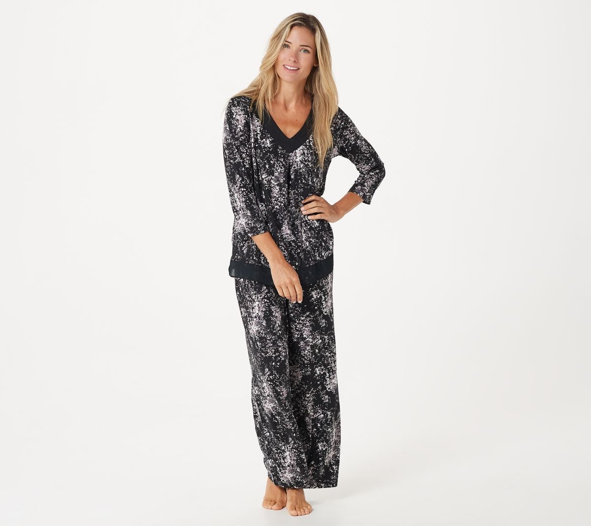 Feather Jersey Pajama Set