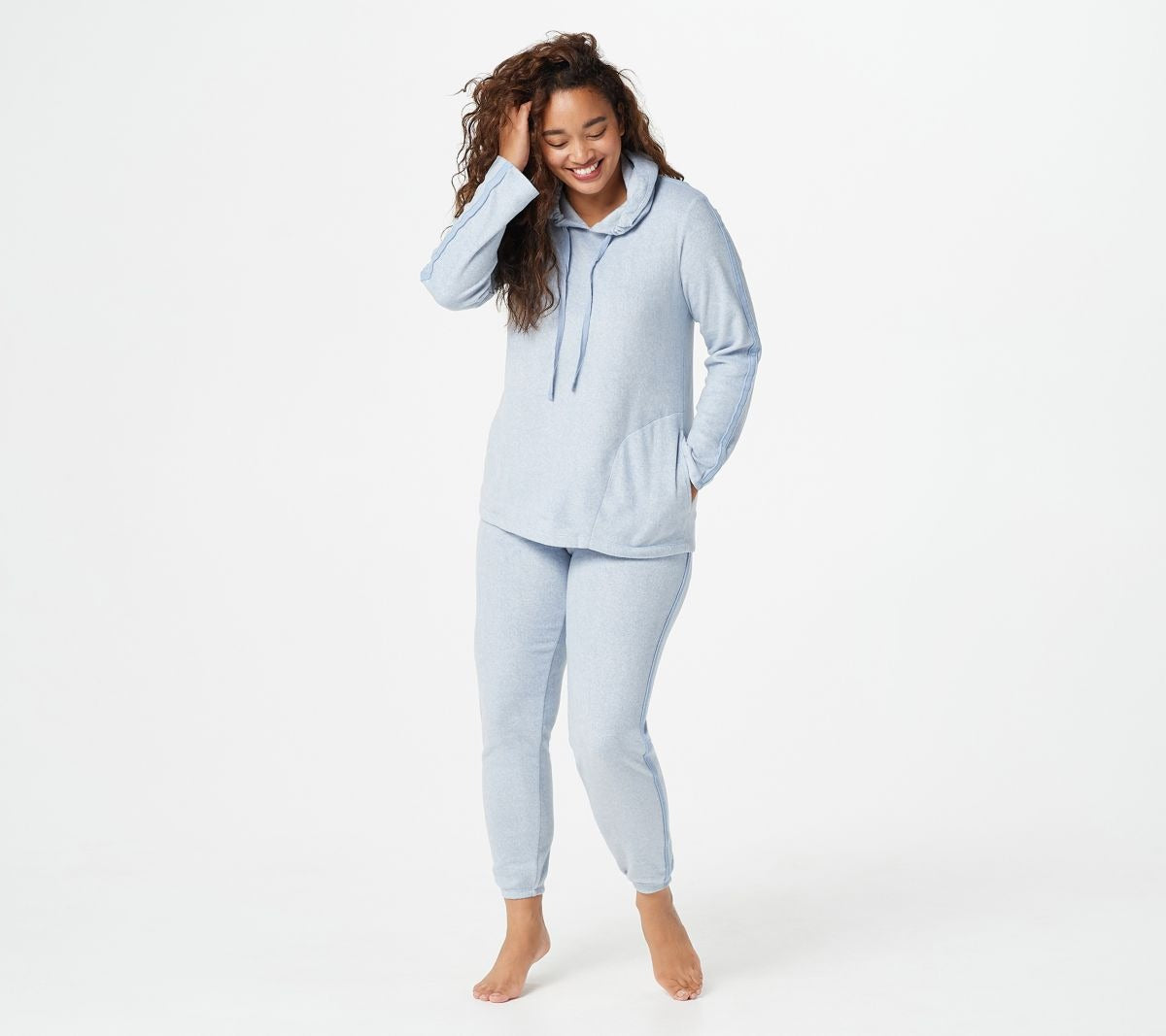 Champagne Poly Fleece Lounge Set