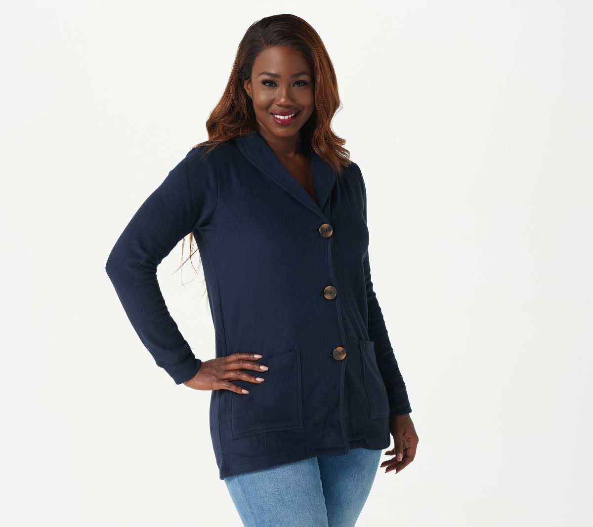 Fleecewear Stretch Shawl Collar