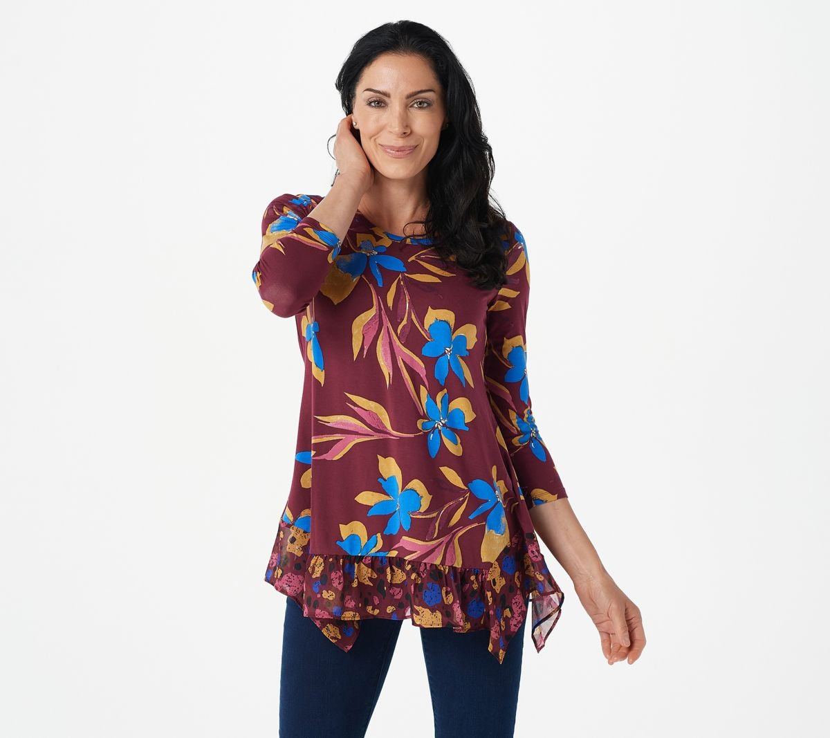 Rayon 230 3/4 Sleeve Top