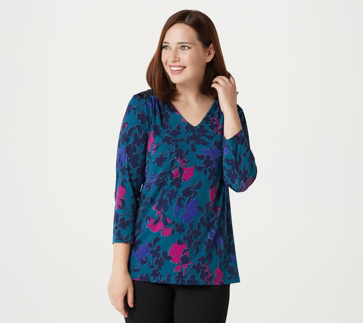 Artisan Printed Liquid Knit Top