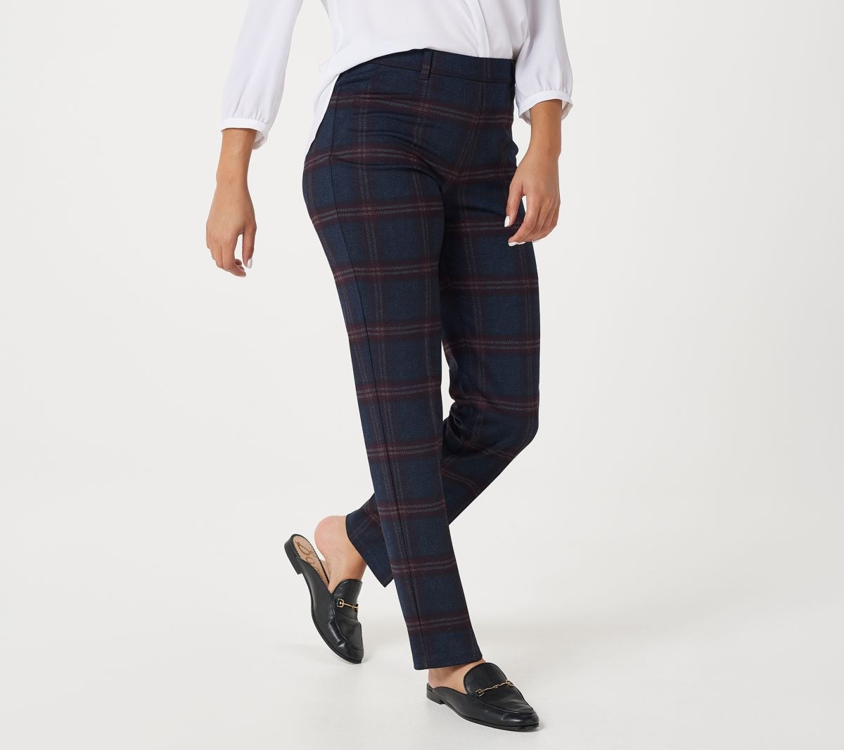 Printed Ponte Knit Slim