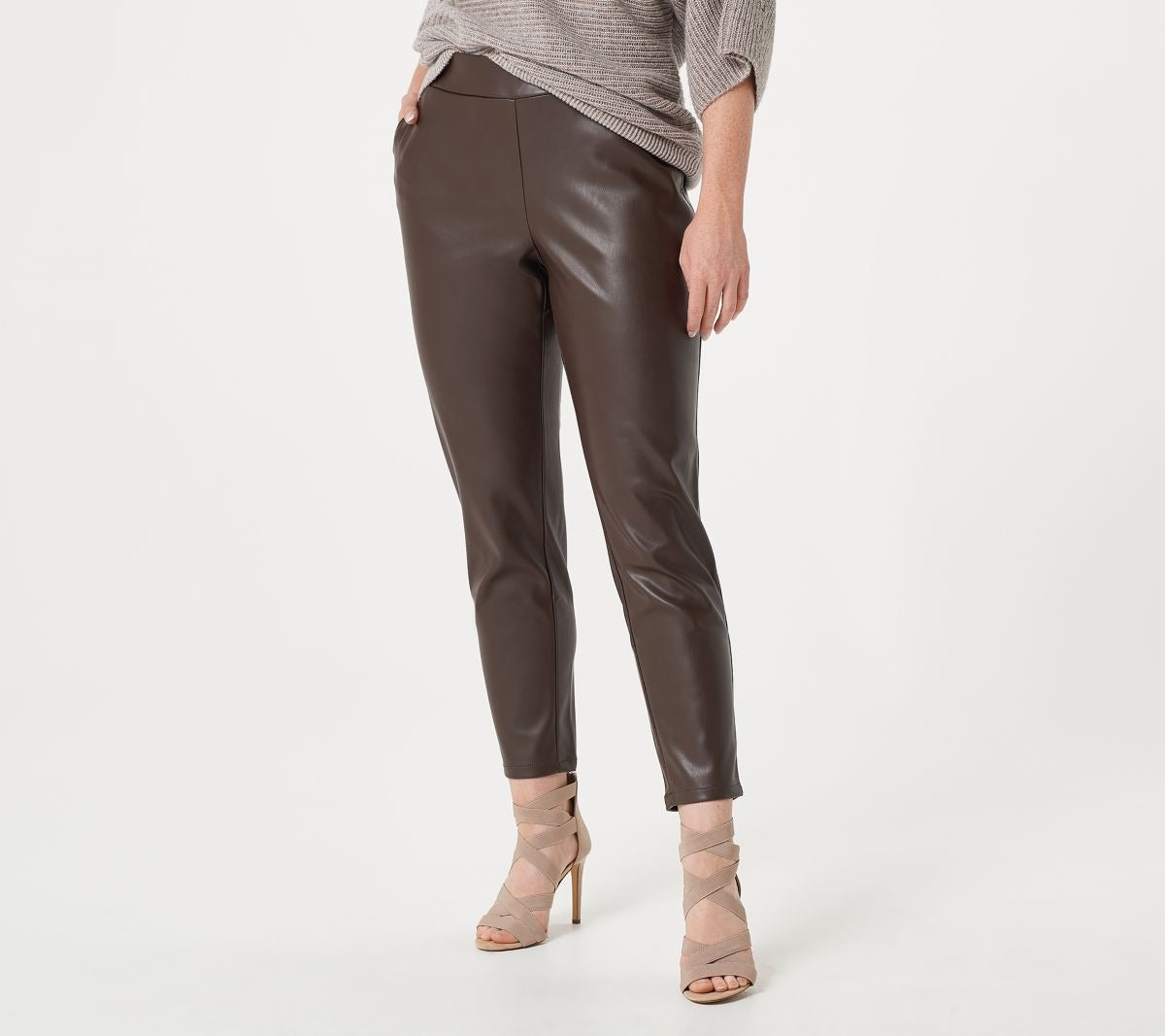 Faux Leather Ankle Pant