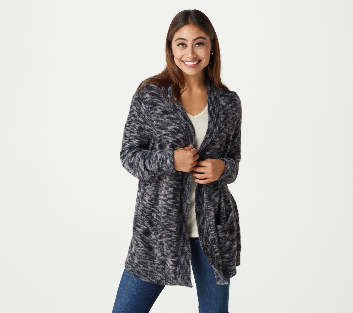 Eyelash Sweater Cardigan