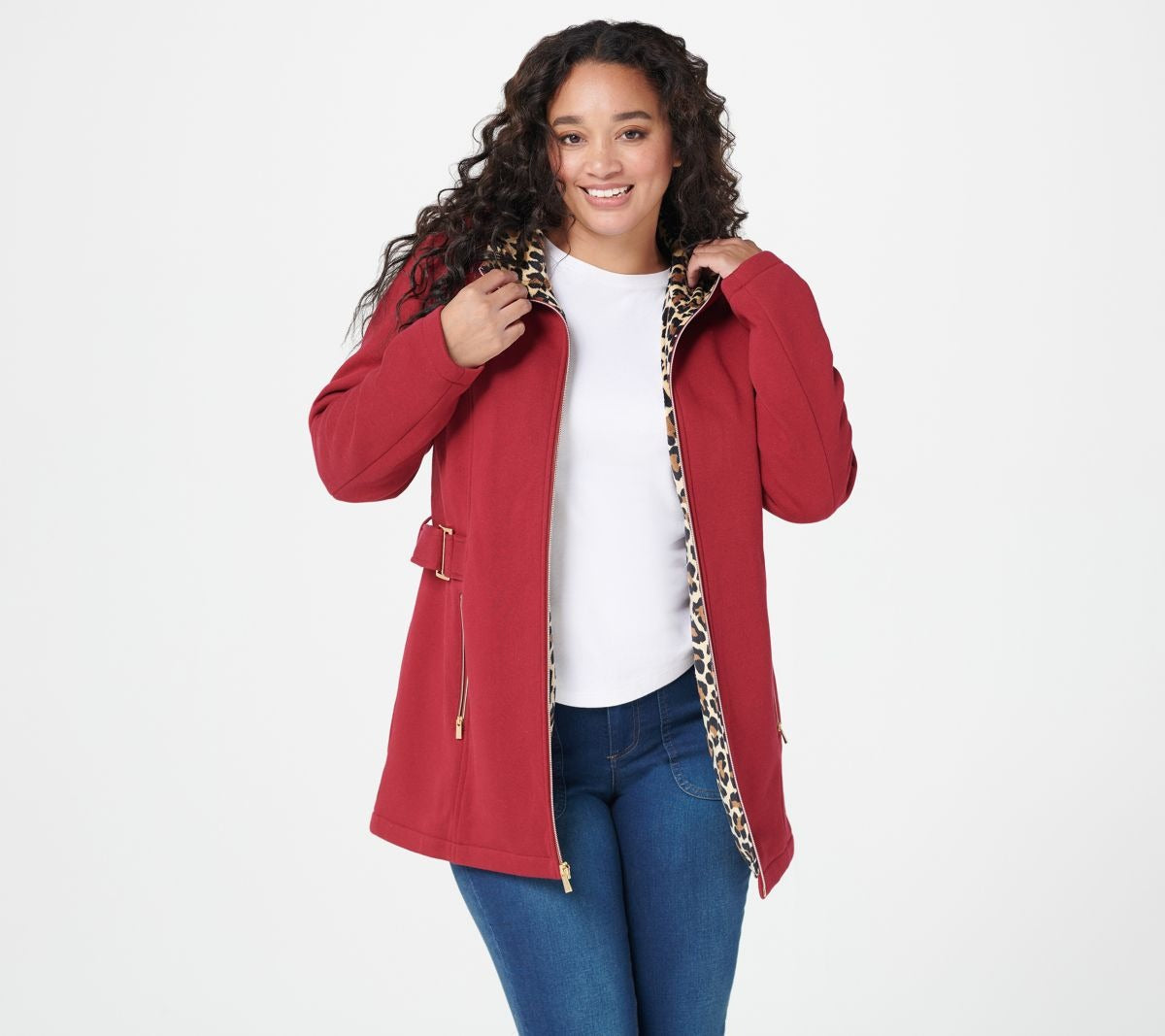 Fleece Jacket with Animal Printed