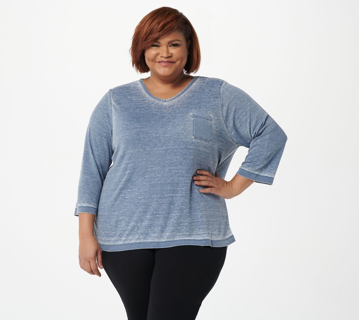 Vintage Wash Interlock 3/4