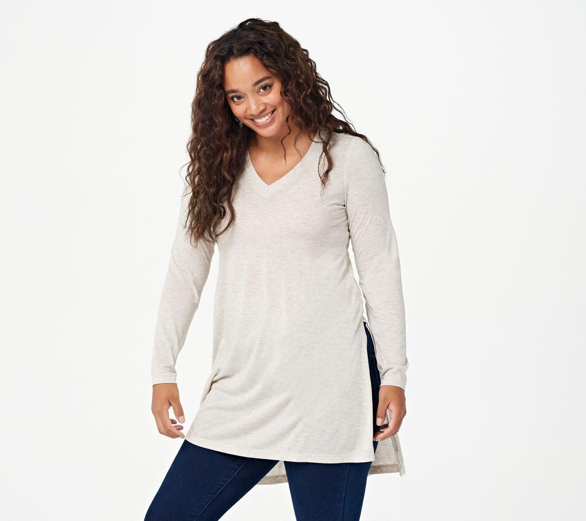 Metallic Long Sleeve Knit