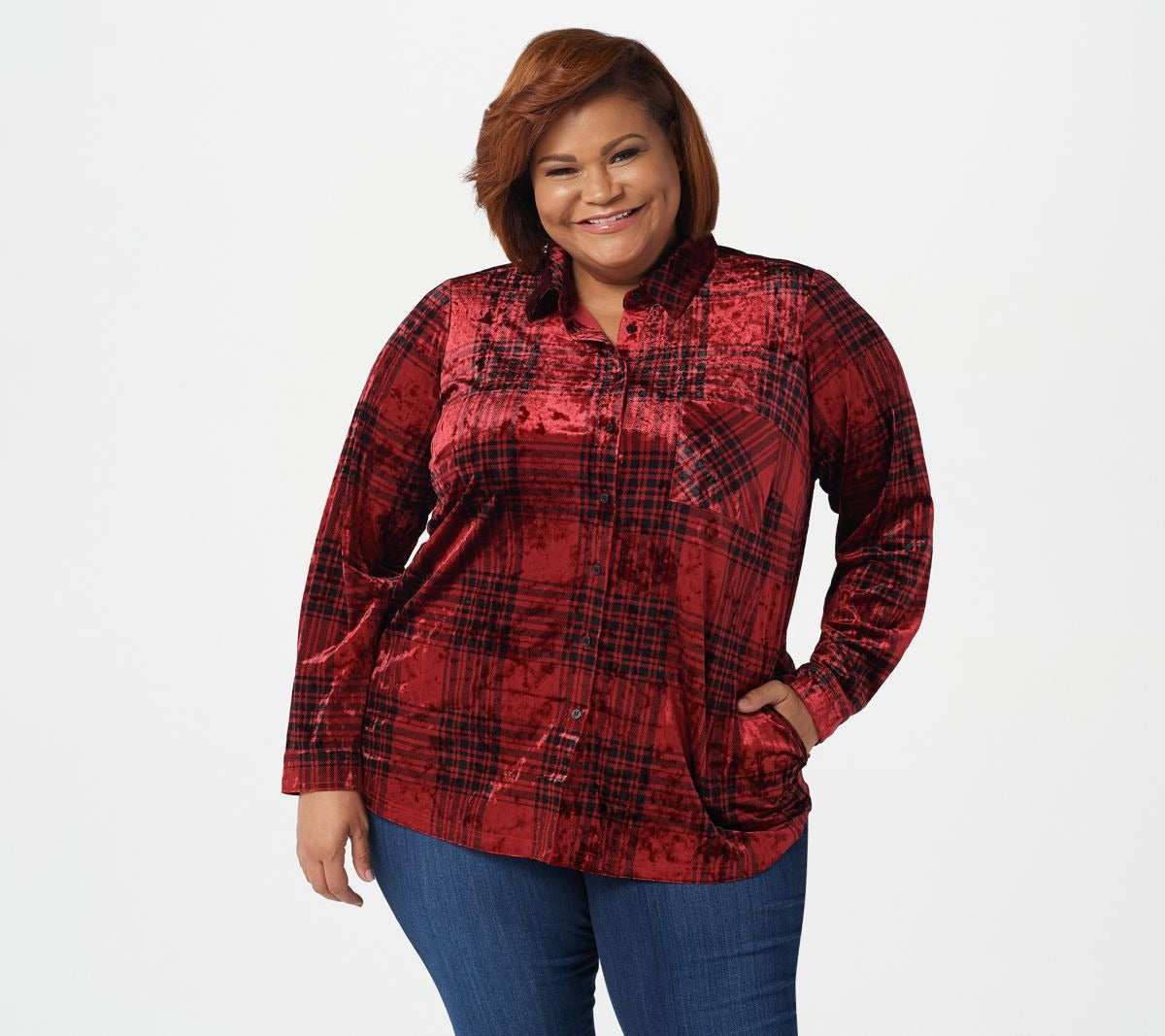 Print or Solid Velvet Big