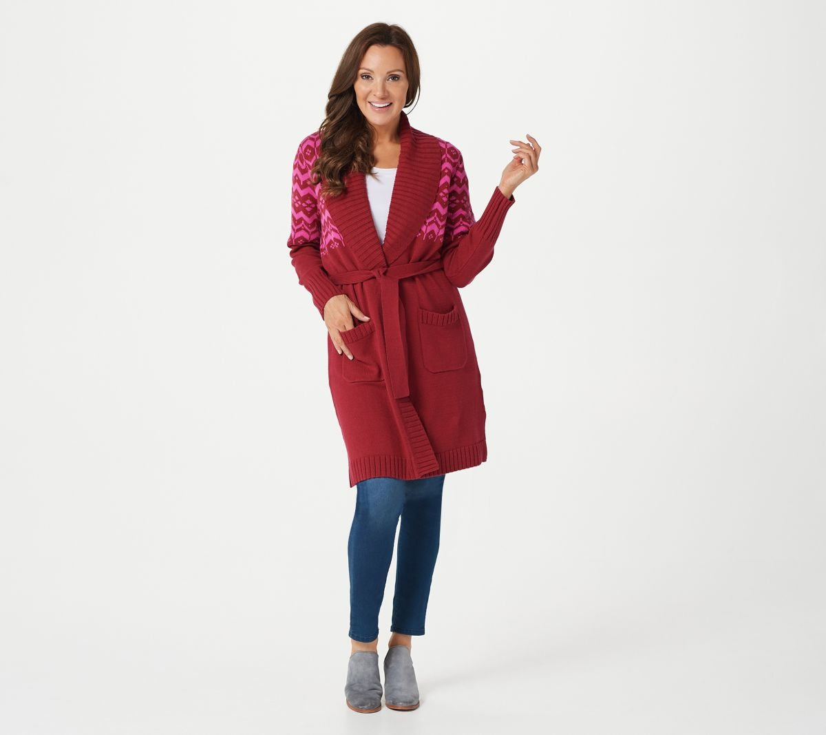 Shawl Collar Fair Isle