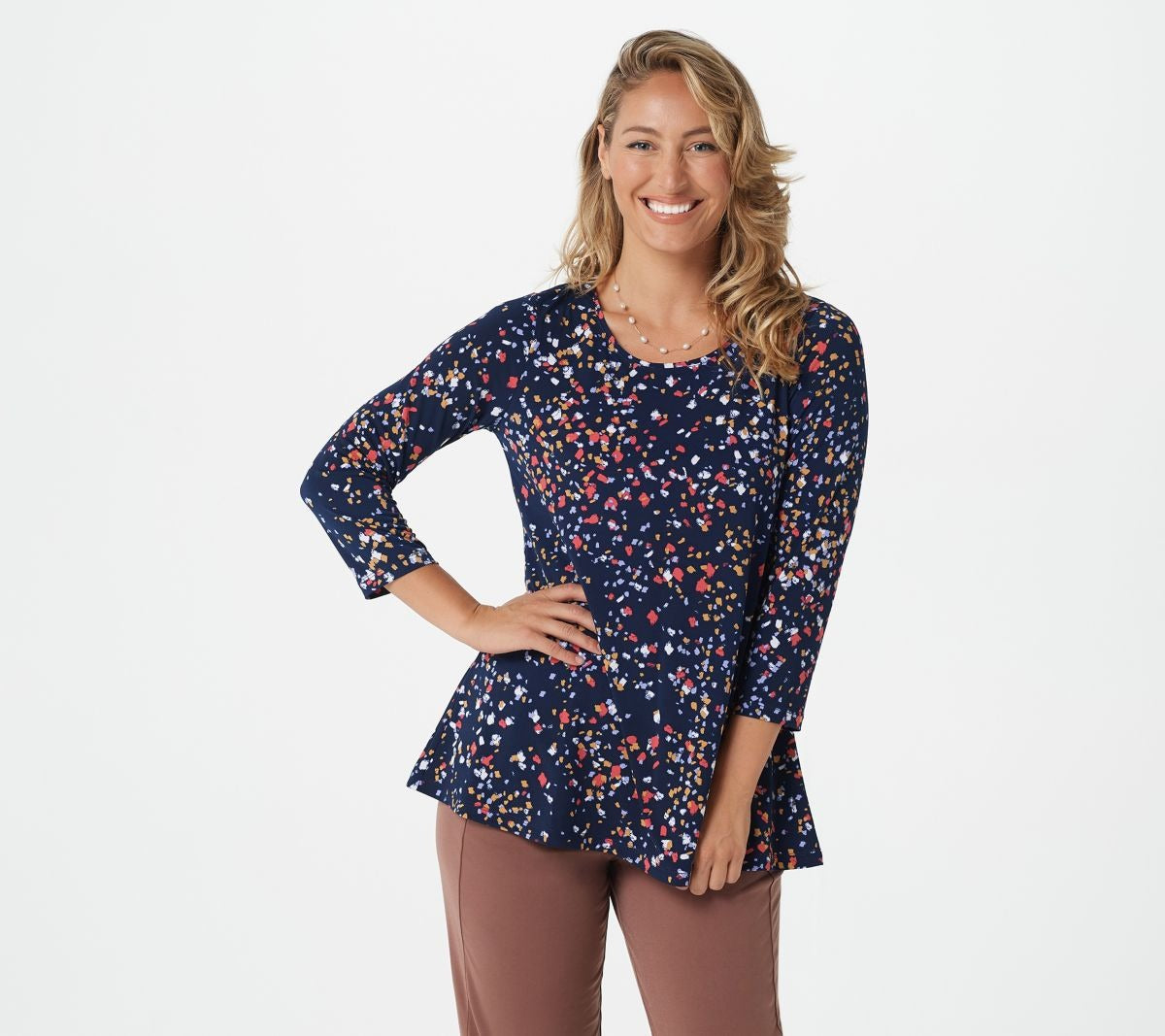 Printed Liquid Knit A-Line