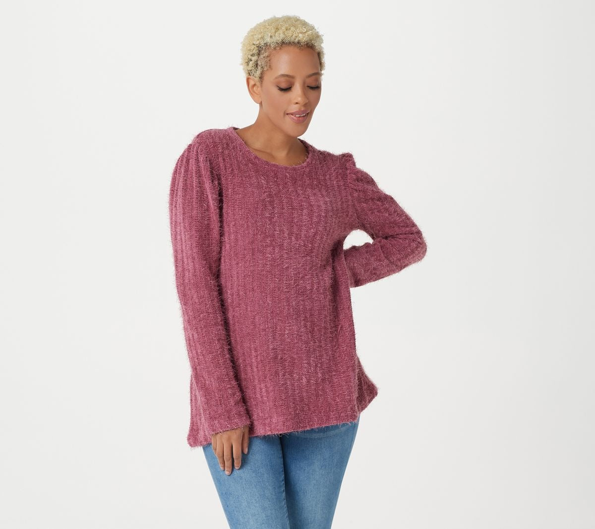 Puff Sleeve Chenille