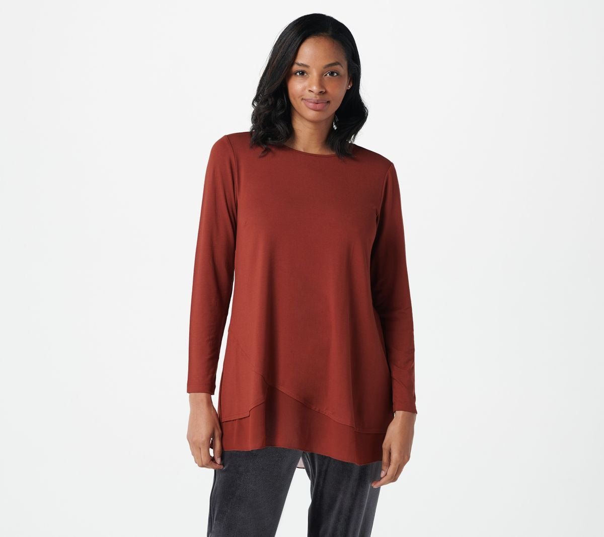 Long Sleeve Jersey Swing Top