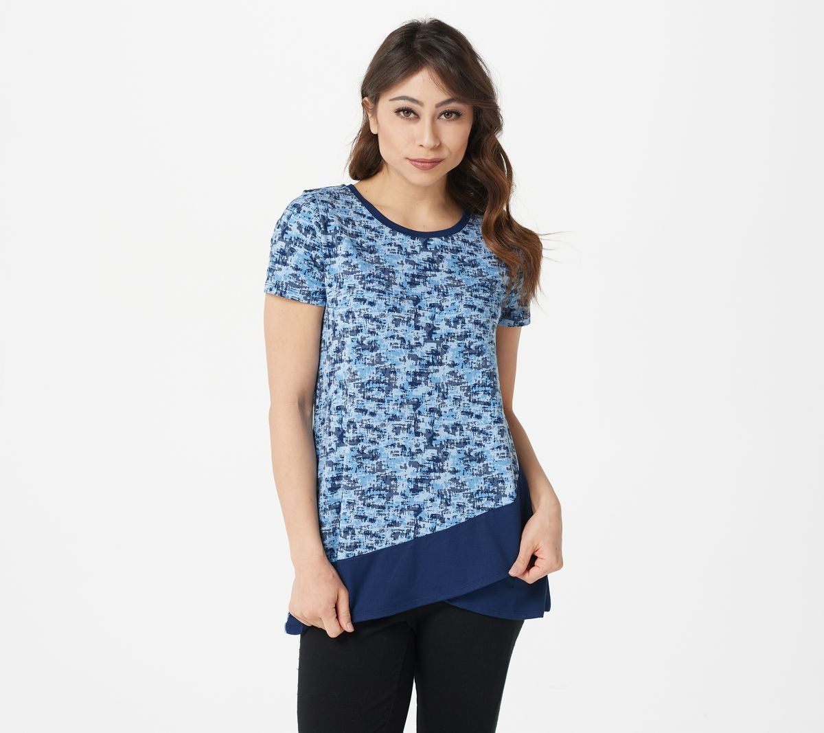 Flexwear Crew Neck Tulip Hem Tee