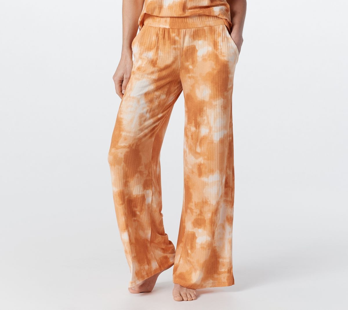 Wide Rib Wide Leg Pants