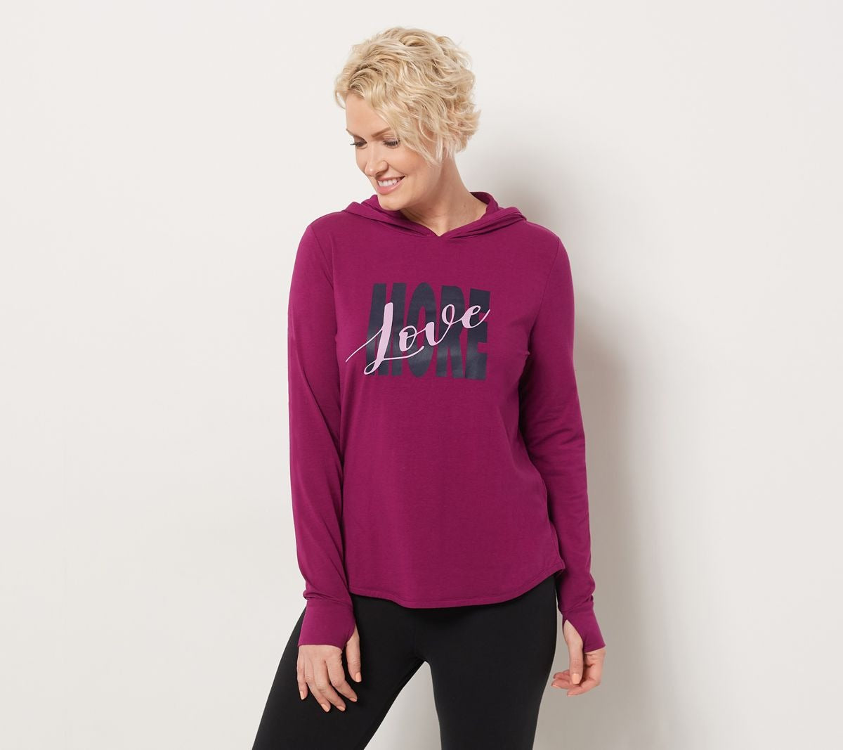 Cozy Knit Luxe Message Hoodie