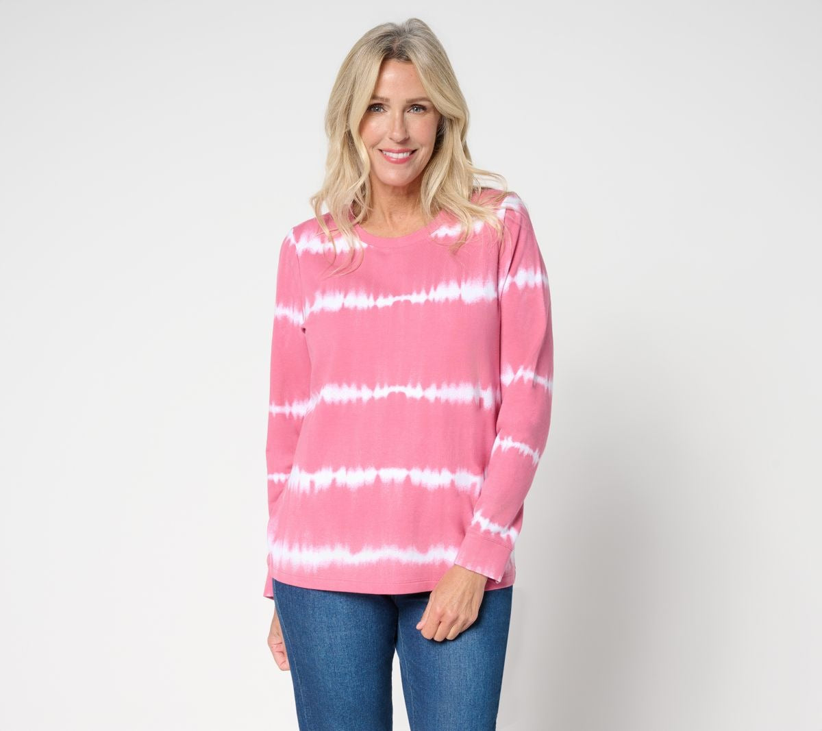 Tie-Dye French Terry Long-Sleeve