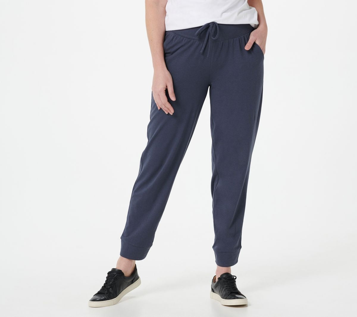 Cozy Knit Pant with Curved Yoke