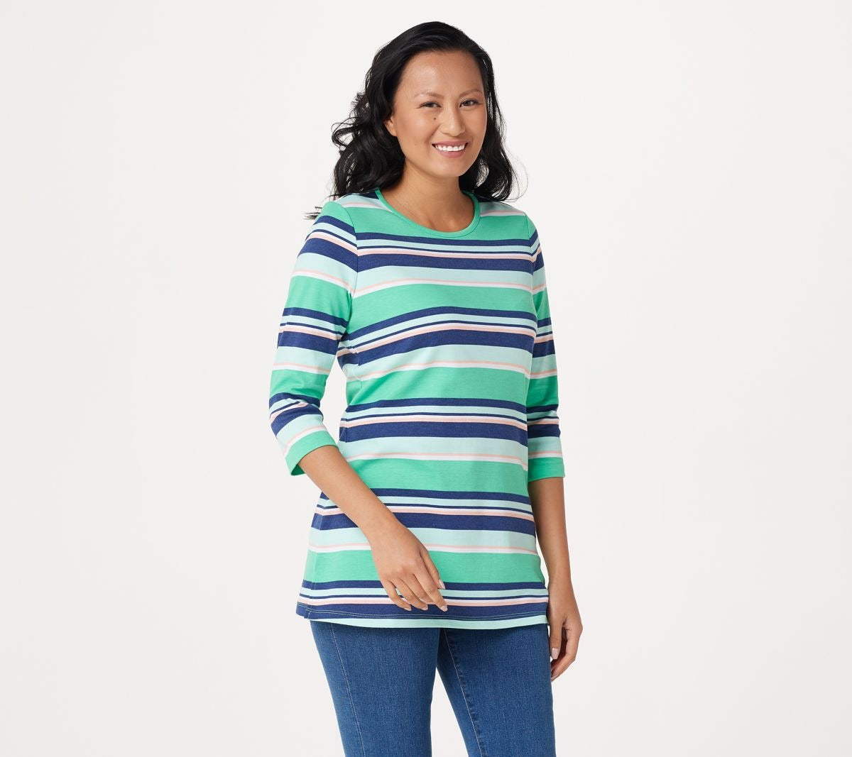 Printed Interlock Round Neck