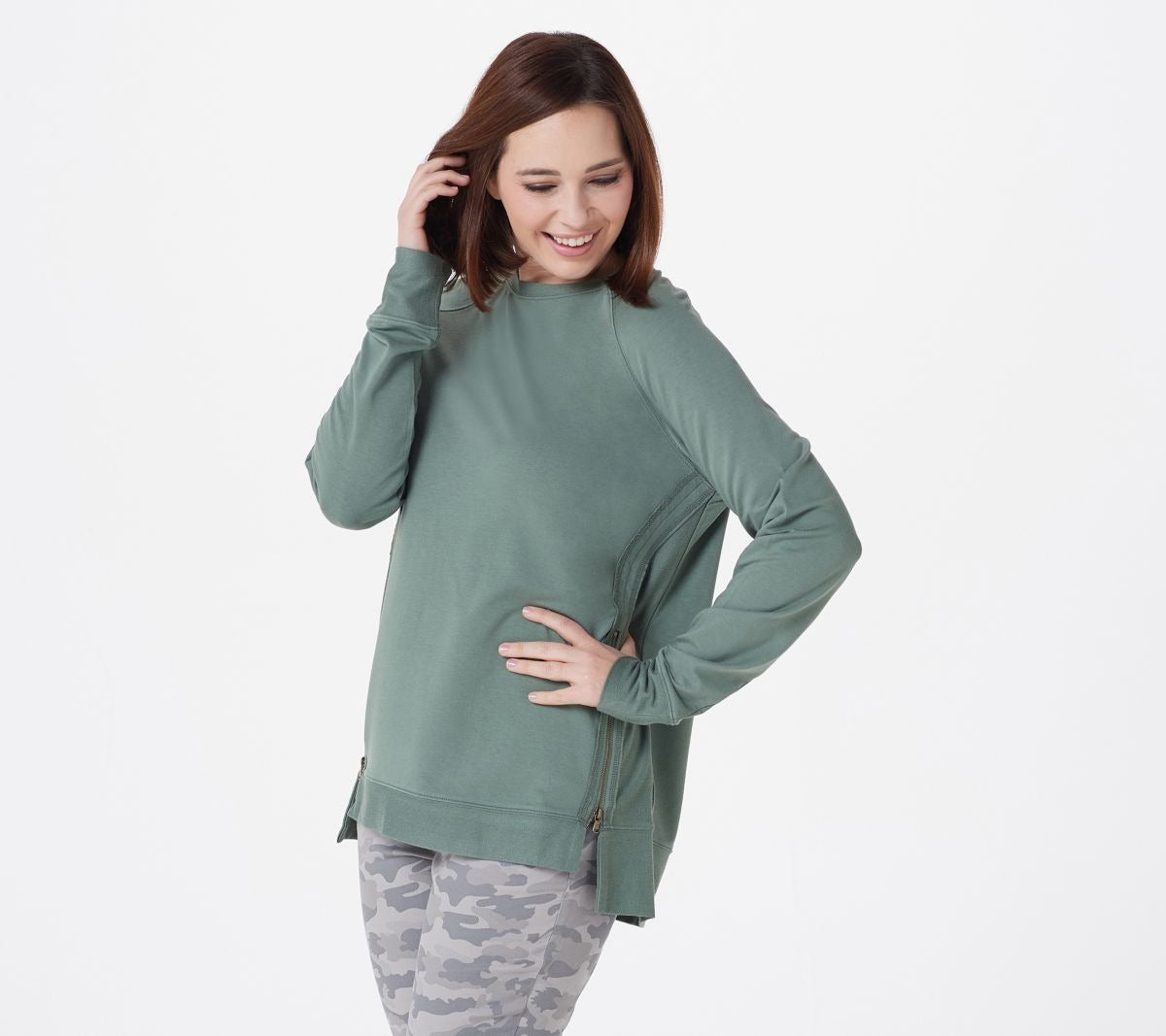 Z-Knit Tunic Pullover