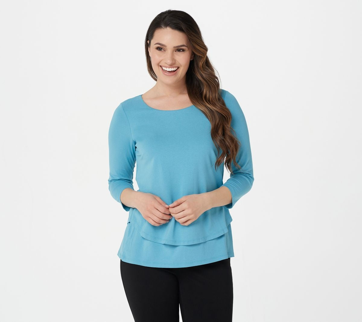 Double Layer Jersey Knit Top