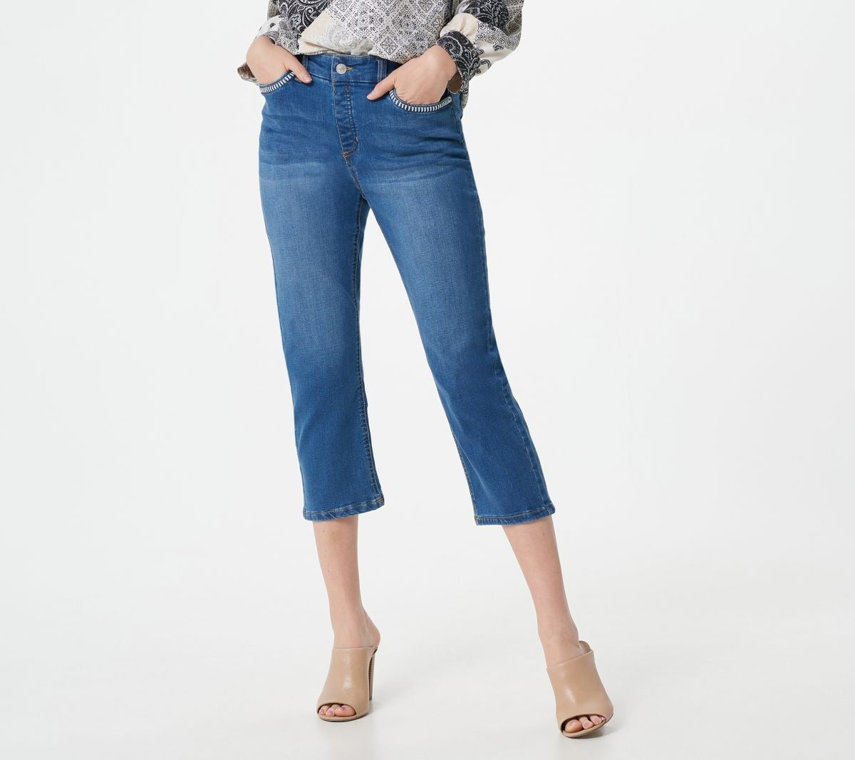 Easy Stretch Denim Cropped Slim