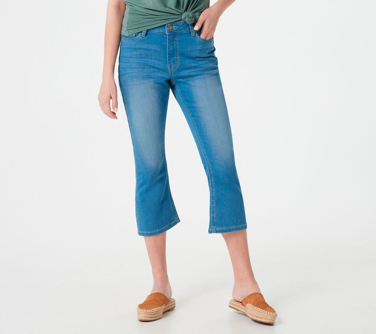Cropped Flare Denim