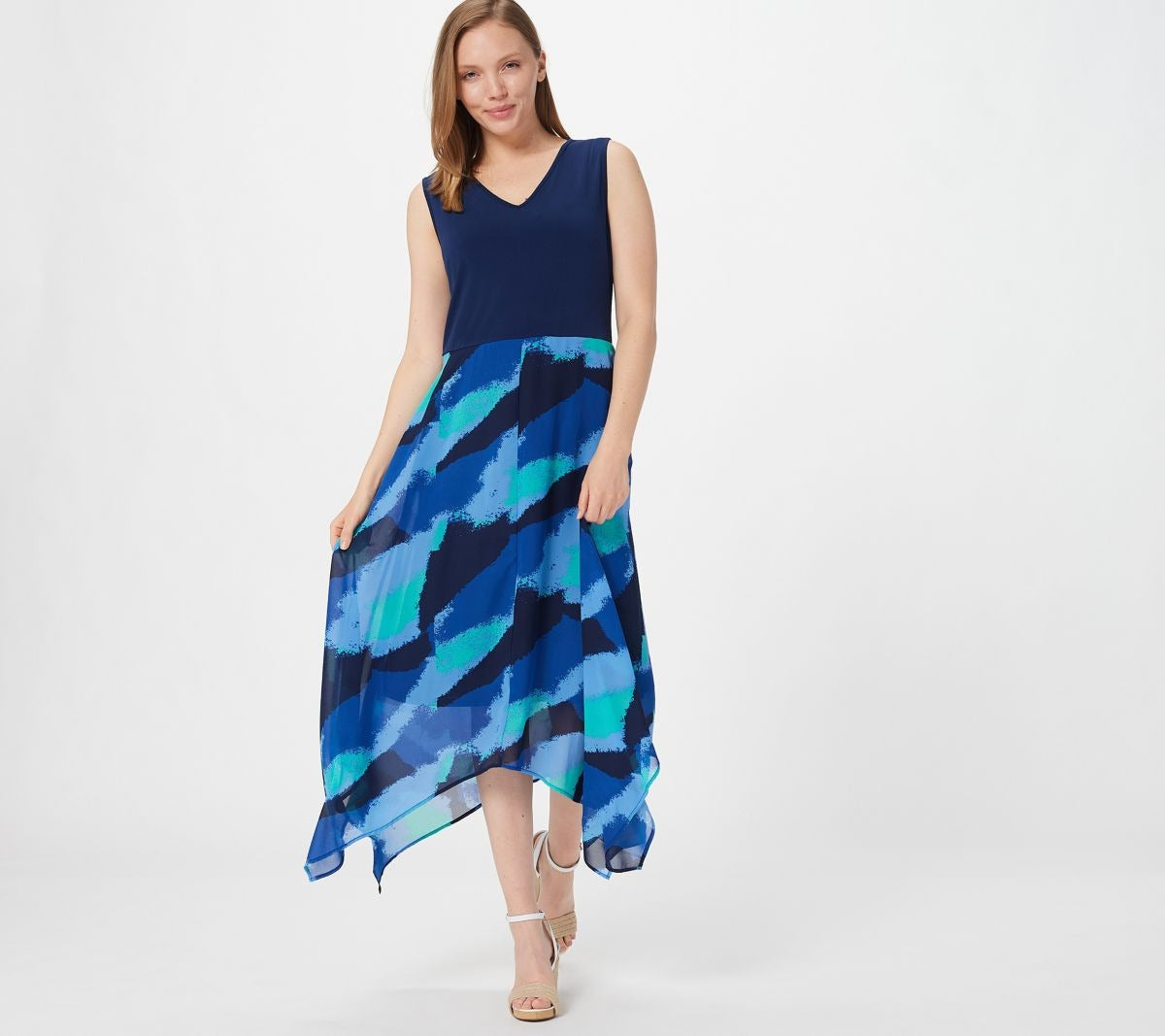 Mix Media Printed Chiffon