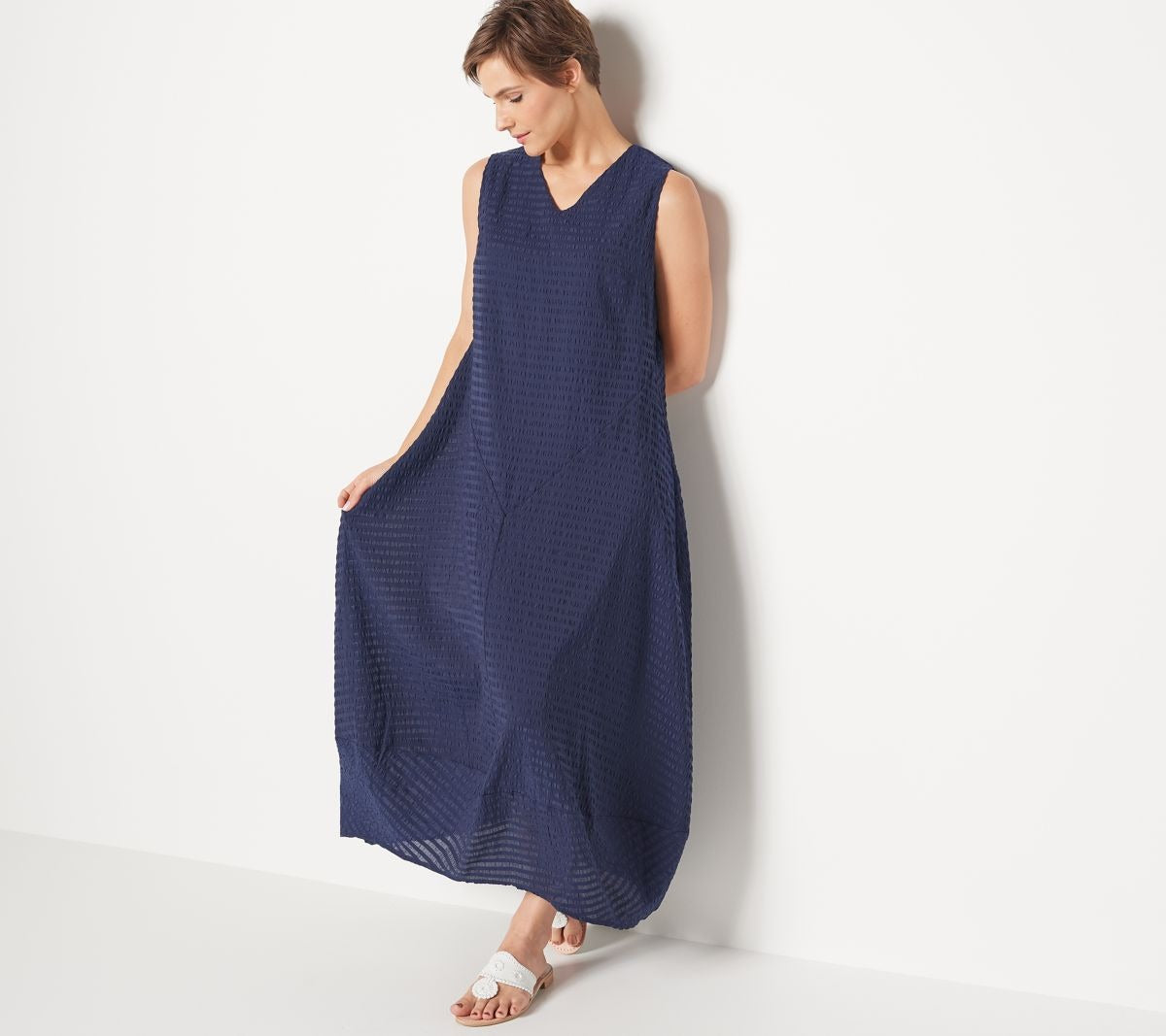 Woven Seersucker Dress