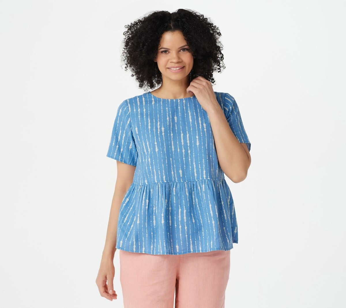 Naturals Printed Linen Blend